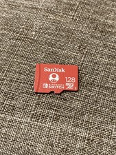 SanDisk 128GB Micro SD XC Card for Nintendo Switch Flash Memory Pre Owned