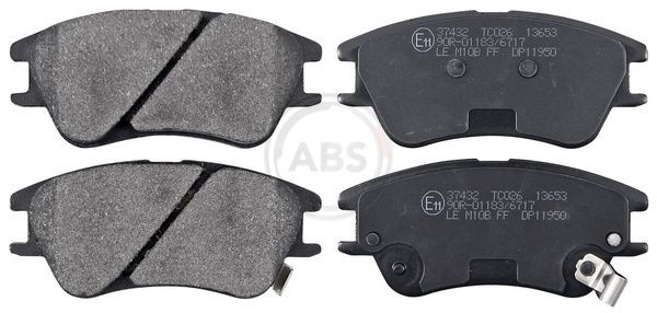 A.B.S. Bremsbelagsatz, Scheibenbremse 37432 FüR Hyundai-image