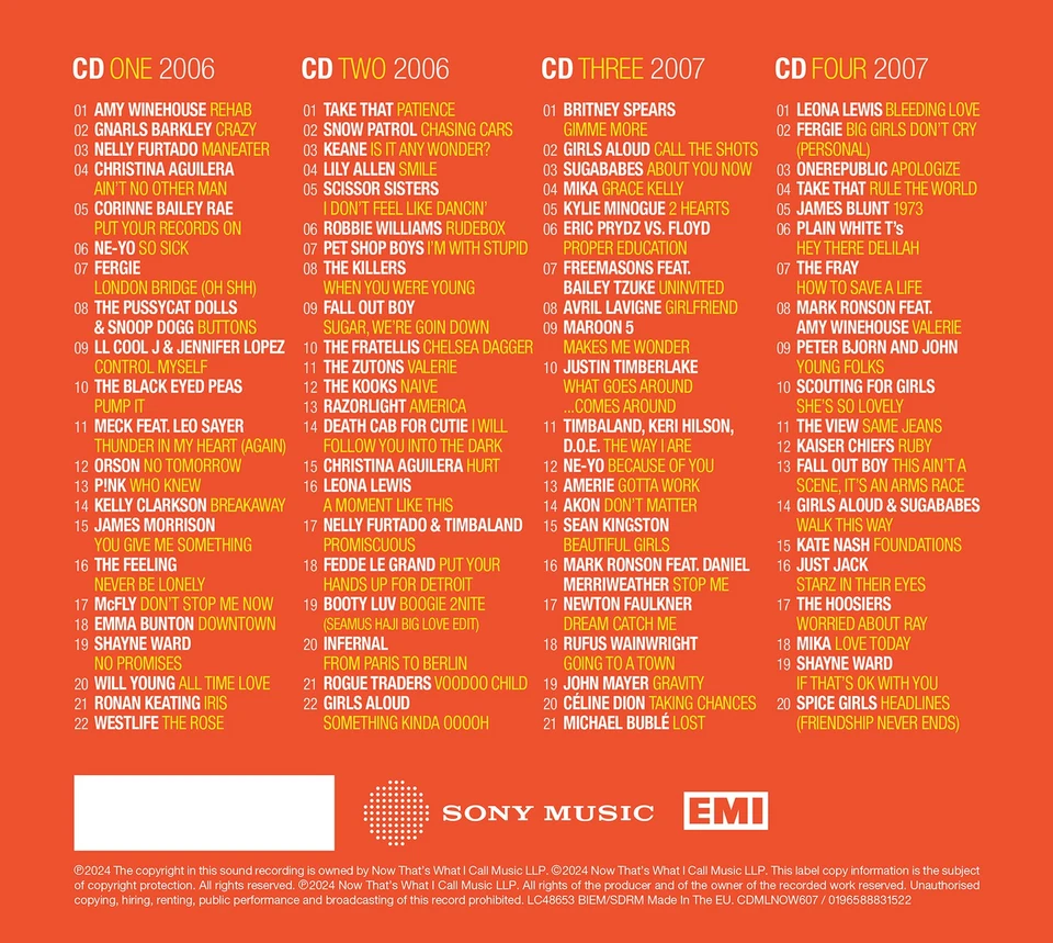 Various Artists NOW Millennium '06-'07 (CD) Album - Bild 2 von 2