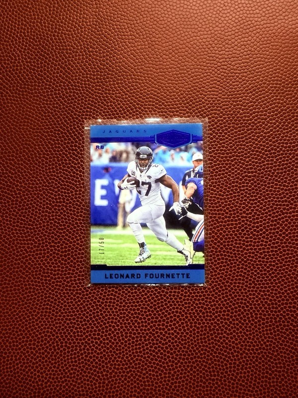 Rare Panini Plates & Patches Blue /50 Leonard Fournette
