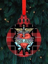 Bon Jovi Christmas Ornament Unique Gift Fan Band Merch Collectible Music