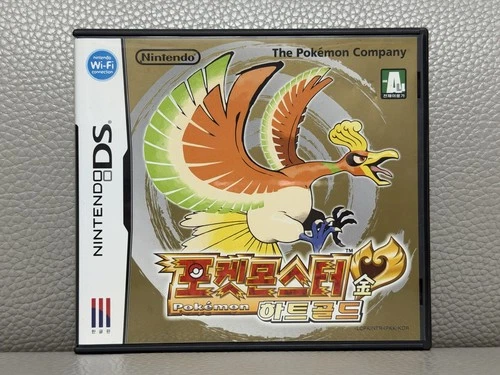 RARE Korean Pokemon HeartGold Version Nintendo DS Korean Version Complete