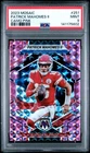 2023 PANINI MOSAIC CAMO PINK #251 PATRICK MAHOMES II PSA 9