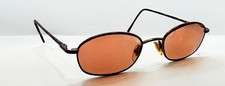 Vintage Advantage Eyewear Brown Oval Metal Sunglasses FRAMES ONLY