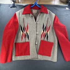 Vintage 1940s/50s Ganscraft Chimayo Blanket Jacket - Missing Size Tag 16-18 