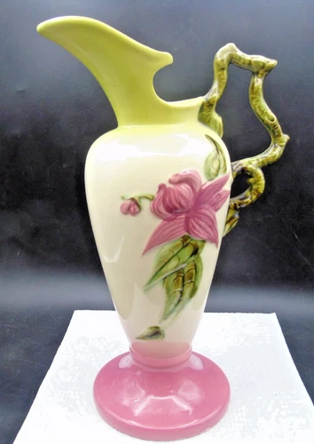 Hull Woodland Ewer  1950s W-24-13-1/2" Vtg Art Pottery