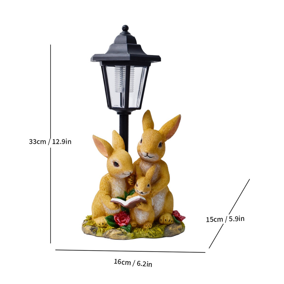 Hexagonal Solar Lamp Solar Powered Patio Lights Outdoor Lawn Light Street Garden