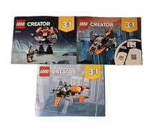 Lego CREATOR 31111 Instruction Manuals 3 in 1 Set 3 BOOKLETS Only!
