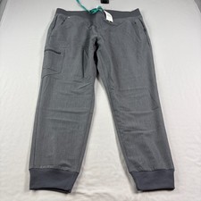 Figs Scrub Pants Womens 2XL Gray Zamora 2.0 Jogger Nurse Medical Uniform NEW
