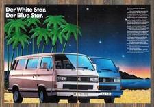 Volkswagen VW T3 Multivan White Star Blue Star - Werbeanzeige Werbung 1989