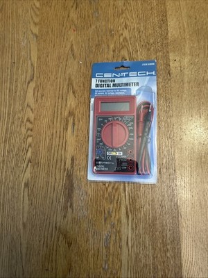 Cen-Tech 7 Function Digital Multimeter DC-AC Voltage Battery Multi Tester 69096
