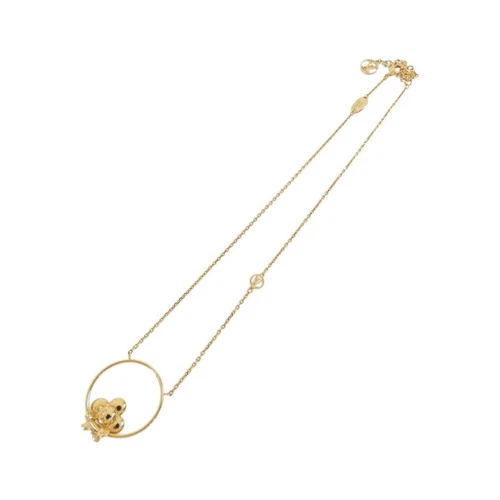LOUIS VUITTON（LV） AUTENTICA COLLANA LOUIS VUITTON VIVIENNE SWINGING M00799 PLACCATA ORO DONNA F S