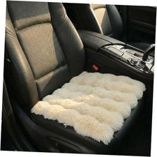 Car Seat Cushion, Soft Fluffy Car Seat Cover, Comfort Warm Auto Seats Beige