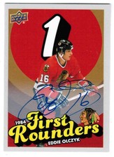 25/26 2025 CHICAGO BLACKHAWKS CENTENNIAL EDDIE OLCZYK FR-5 FIRST ROUNDERS AUTO