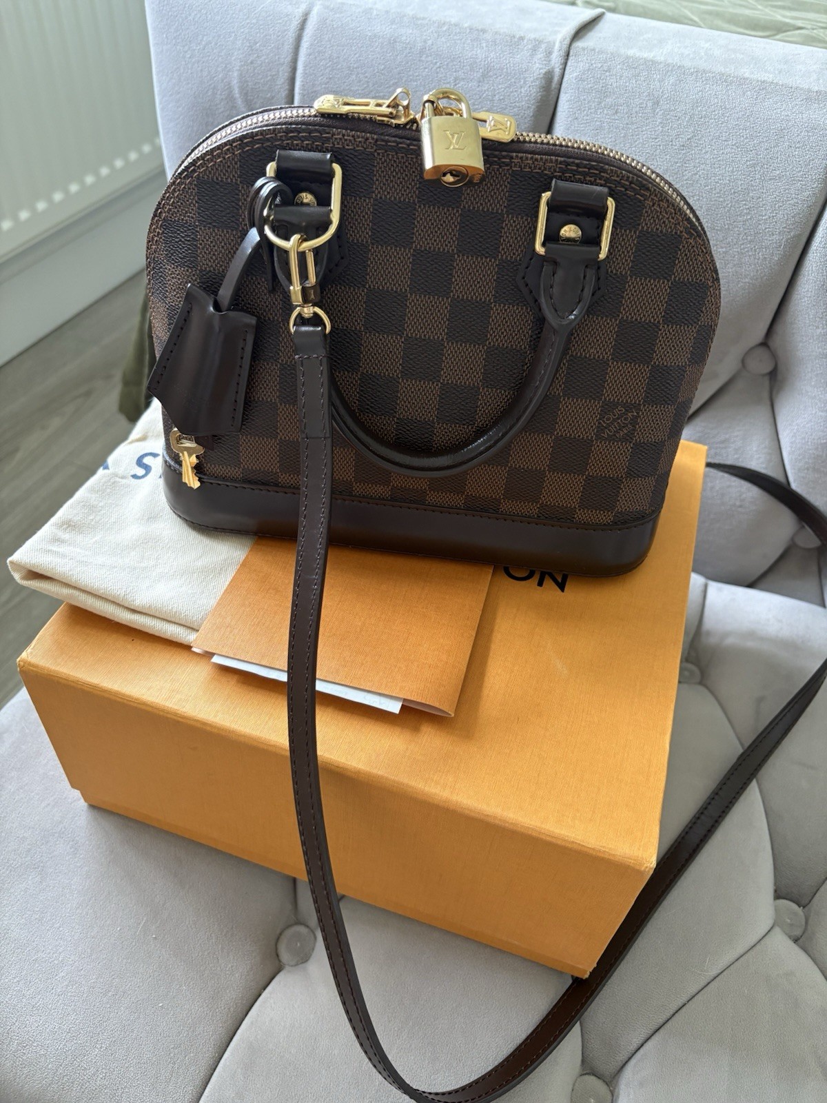 Louis Vuitton Alma BB Damier Ebene Canvas