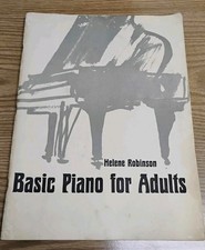 HELENE ROBINSON-BASIC PIANO FOR ADULTS PAPERBACK INSTRUCTIONAL BOOK