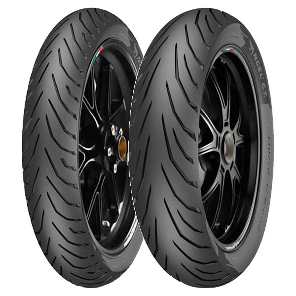 TYRE PAIR PIRELLI 90/80-17 46S + 150/60-17 66S ANGEL CITY CT