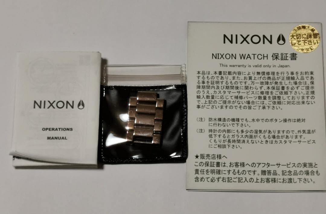 NIXON Quartz Watch CATALYST Silver Ladies Stainless Steel Band 36mm Case View 5