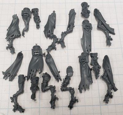 30k Cult Mechanicus Bits Skitarii Battle Pilgrym Corpus Bionic Torso Legs x4 Set