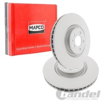 2X Mapco Bremsscheiben 356Mm BelÜFtet Vorne Passend FüR Audi A6 A7 A8 | 25883C