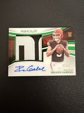 Dillon Gabriel Immaculate Patch Autograph  Rookie On Card Emerald/25 Browns 🔥