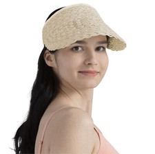 Women Summer Visor Hat Sun Wide Brim Cap Beach UV Straw Cover Protection Ladies
