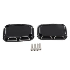 Front Brake Master Cylinder Covers For Harley Street Glide Road King V-Rod Black