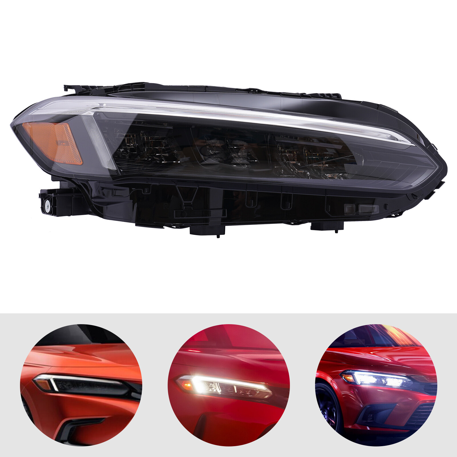 For 2022 2023Honda Civic Right PASSENGER Side Led Headlight Assembly OEM QUALITY