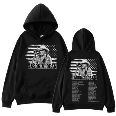 Jason Aldean 2025 Full Throttle Tour Hoodie For Fans Double-Sided