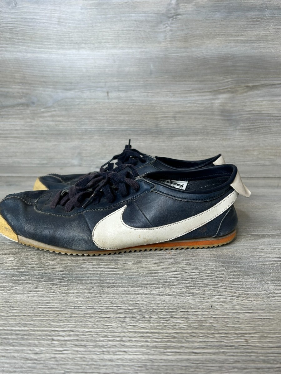 Vintage 2011 Nike Cortez Classic OG Leather Navy Blue Mens 8.5
