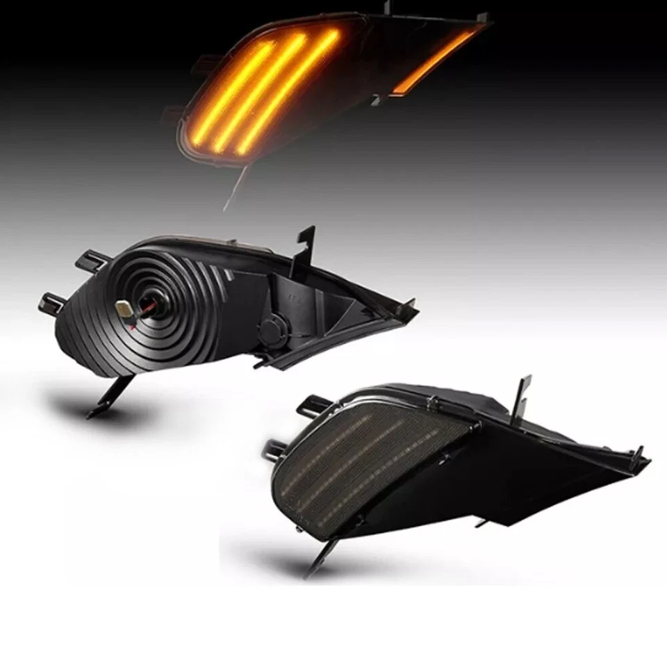 LED DRL Sequantial Turn Signal Light Amber For 2003-2006 Porsche Cayenne 955 Foto 2 de 4