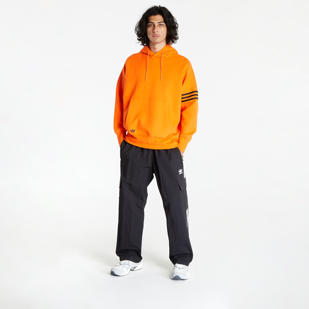 Adidas Originals mens Hoodie Semi Impact Orange - Small | eBay
