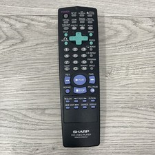 Sharp DVD Video Player Remote Control Model RRMCG1249AJSA Black Tested Works OEM