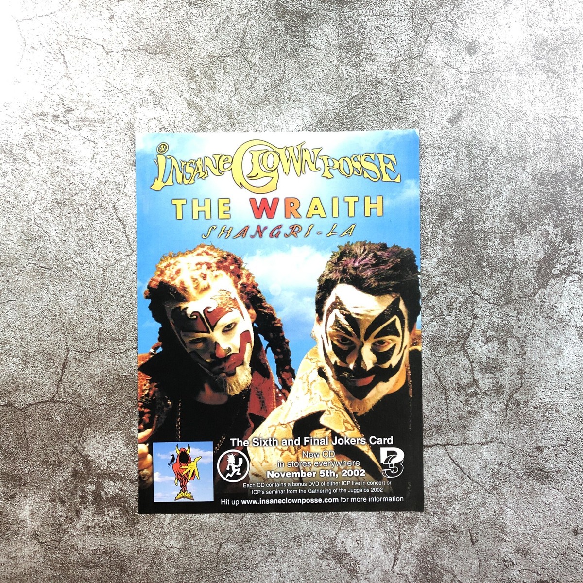 2002 Insane Clown Posse THE WRAITH Shangri-La CD PRINT PROMO AD
