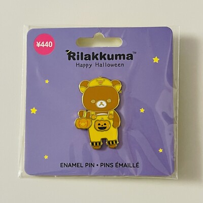 New San-X Rilakkuma Korilakkuma Halloween Enamel Pin