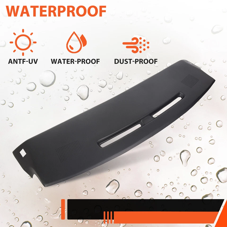 Cubierta superpuesta de tablero negra texturizada apta para Chevrolet Camaro 1984-1992 84-92 Foto 3 de 4