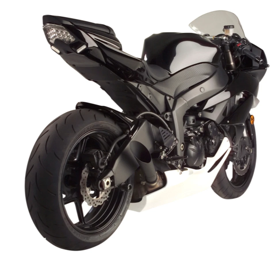 Hotbodies Racing SPORTBIKE SBK ZX6R Gloss Black ABS Undertail Built-In LED NINJA - Image 2 of 4