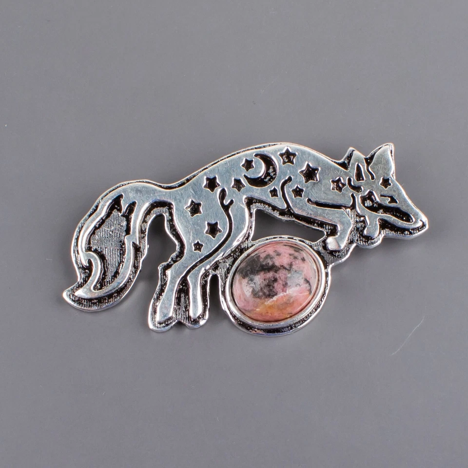 Black Rhodonite Gemstone 925 Sterling Silver Jewelry Unique Design Pendant 1.03" Foto 3 de 4