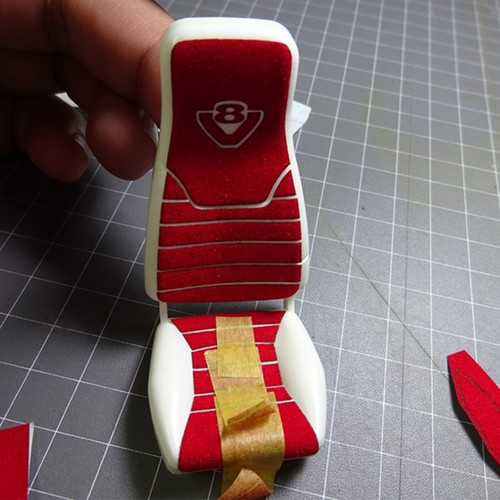 1/14 Model Car Seats DIY Suede Decorative Stickers for Tamiya Scania RC Truck - Picture 12 of 20