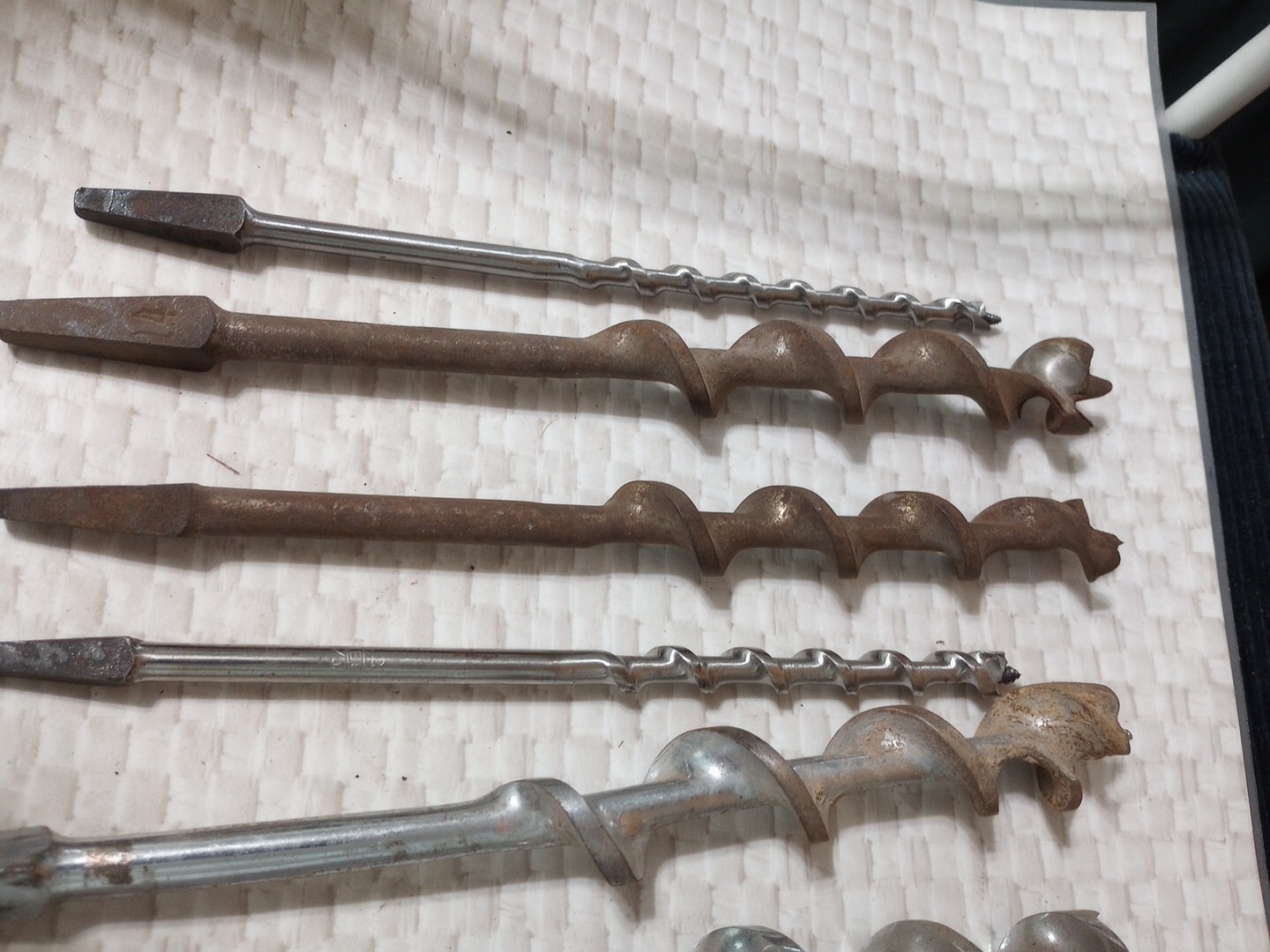 Craftsman Irwin Greenlee Etc. Bit brace hand drill auger bits Lot Of 9