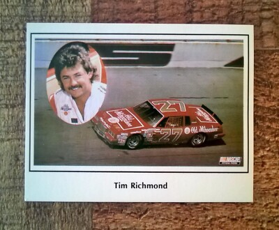 #ad 1986 Sportstar Photo Graphics Tim Richmond Race Card Very Rare old Milwaukee 27 $135.00