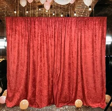 10 feet x 10 feet Panne Velvet Event Backdrop Drapes Curtains Panels Rod Pocket