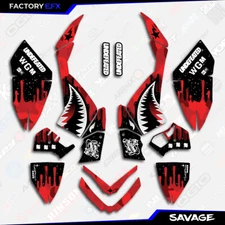Red Savage Camo Racing Graphics kit fits 06-08 Polaris Outlaw 450 525