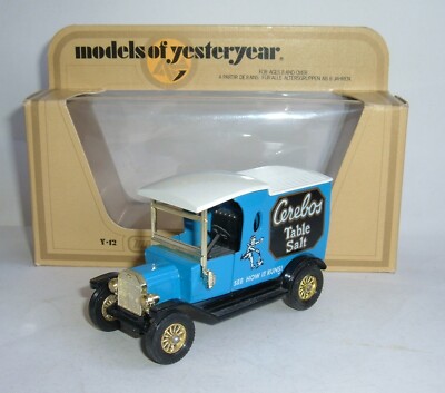 Matchbox Yesteryear No. Y-12 1912 Ford Model T 'Cerebos', Speisesalz, - Top.