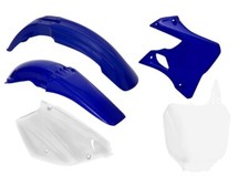 Kit Carénages Plastiques Yamaha YZ 125 / 250 2000 - 2001 Rtech Blanc Bleu