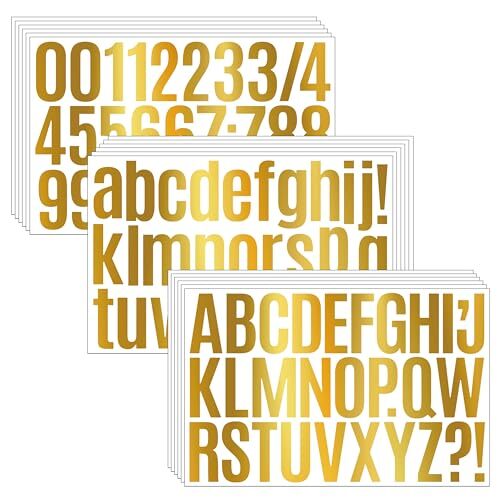 1215 Pieces 15 Sheets Letter Stickers Glitter Graduation Letter Stickers Small Self Adhesive...