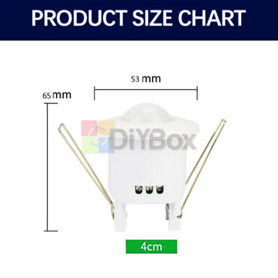 PIR Infrared Body Motion Sensor Detector  Night Lamp Embed Light Switch 220-240V
