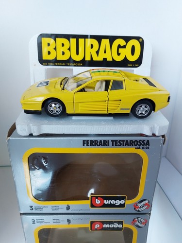Bburago Burago Ferrari Testarossa Amarillo 1:24 En Caja Especial Muy Raro Esp... - Imagen 4 de 10