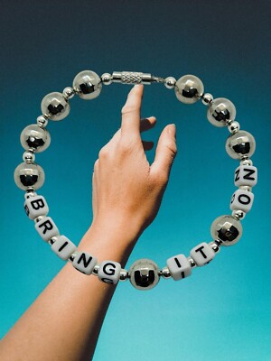 Handmade BRING IT ON BRACELET mirror ball I'M READY FOR IT! custom GIFT BAG