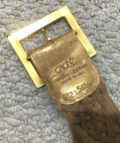 Vintage Women’s CACHE Wide Woven Genuine Leather Belt (REDUCED) - Picture 2 of 2